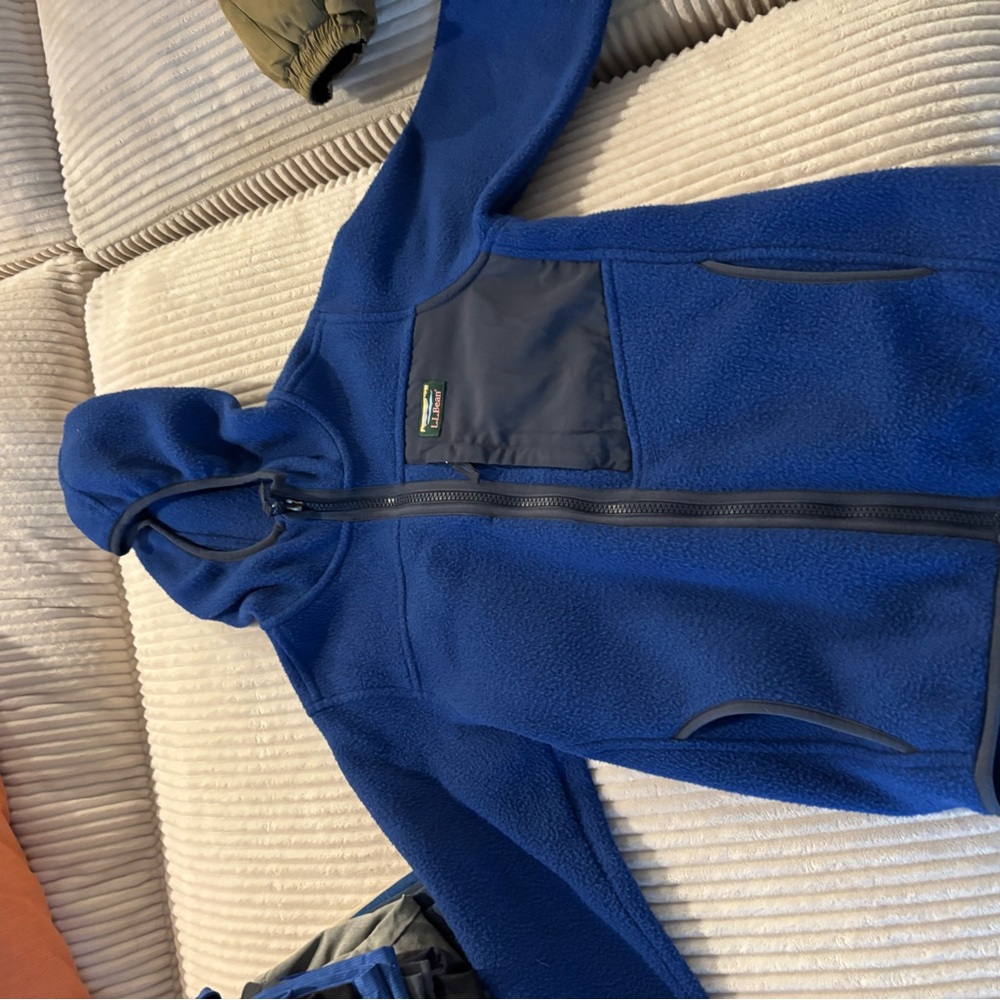 LL Bean Fleece Hooded Jacket